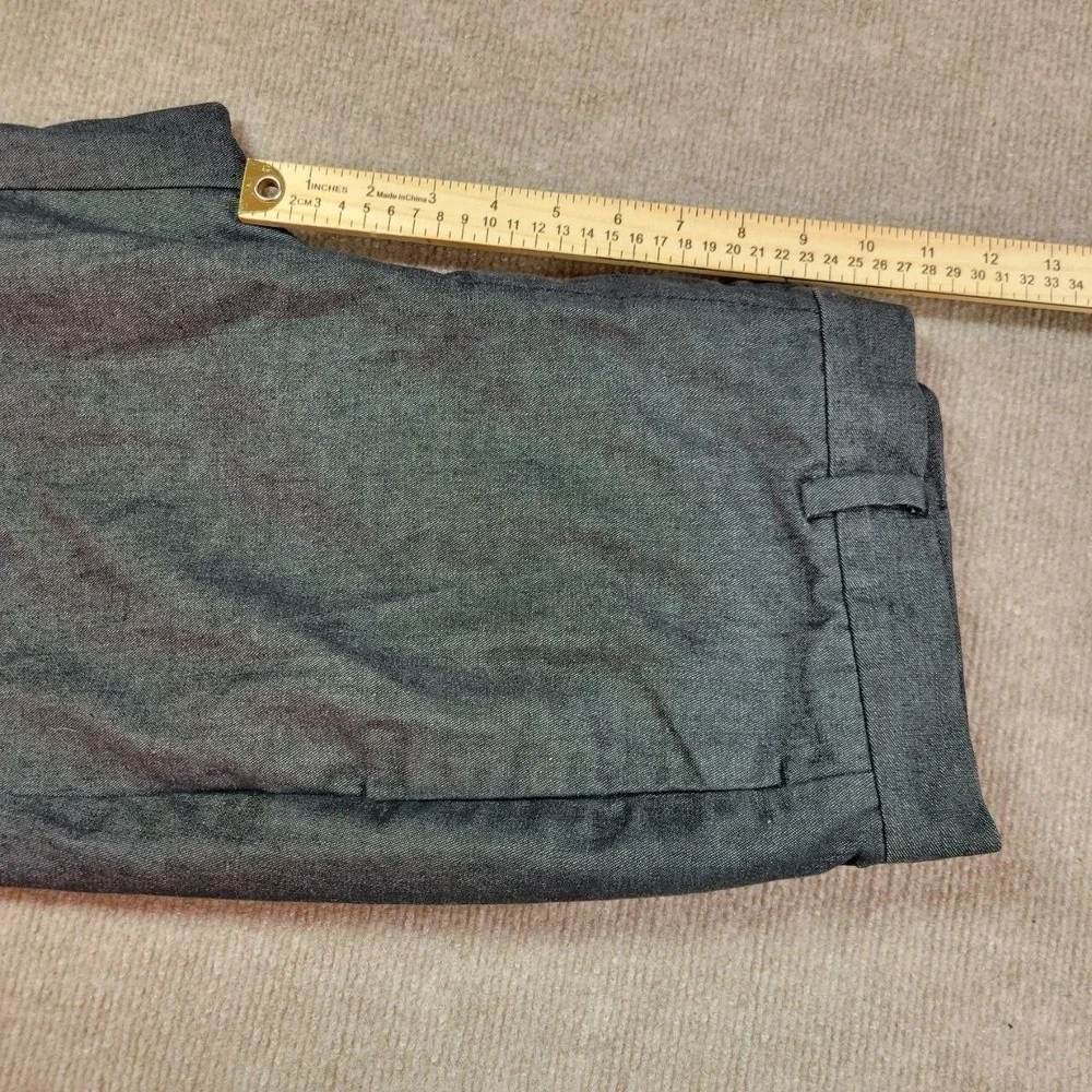 Banana‎ Republic Dress Pants Mens 32x26 Gray Straight Leg Flat Front Trousers